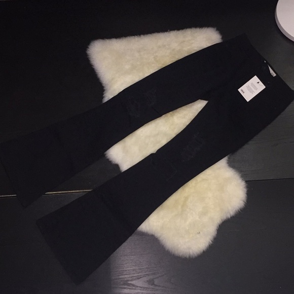 ASOS FLARE DISTRESSED JEANS.  PRICE FIRM! - Picture 3 of 8